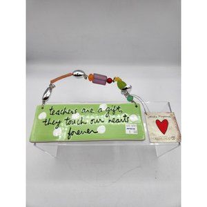 Department 56 Sandra Magsamen Ceramic Glass Bead Teacher Appreciation Sign